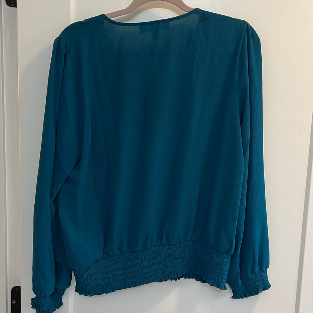 Michael Michael Kors Basic Elastic Blouse Top Tea… - image 2